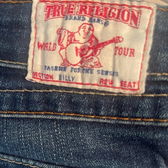 True Religion World Tour Billy Y2k low rise denim jean size 30 coachella Y2K - Picture 4 of 8
